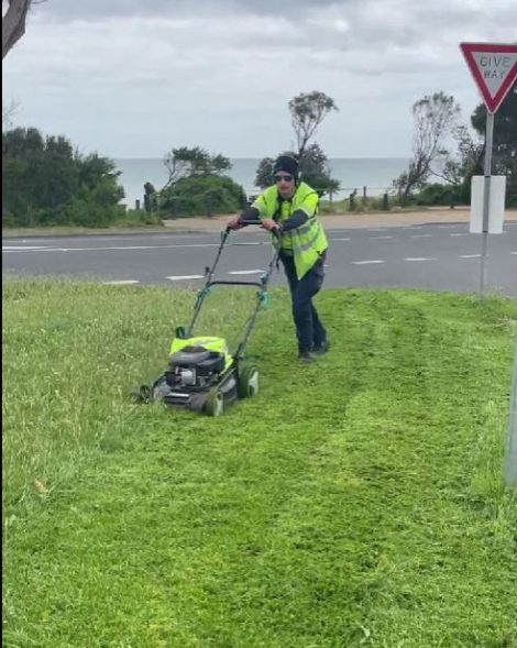 Lawn Mowing Job Skills Development with Bear Abilities